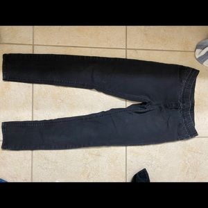 faded black jeggings